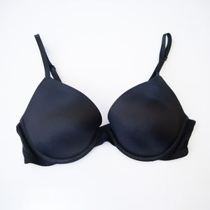 Victoria's Secret Pink Push Up Bra Wear Everywhere Satin Black